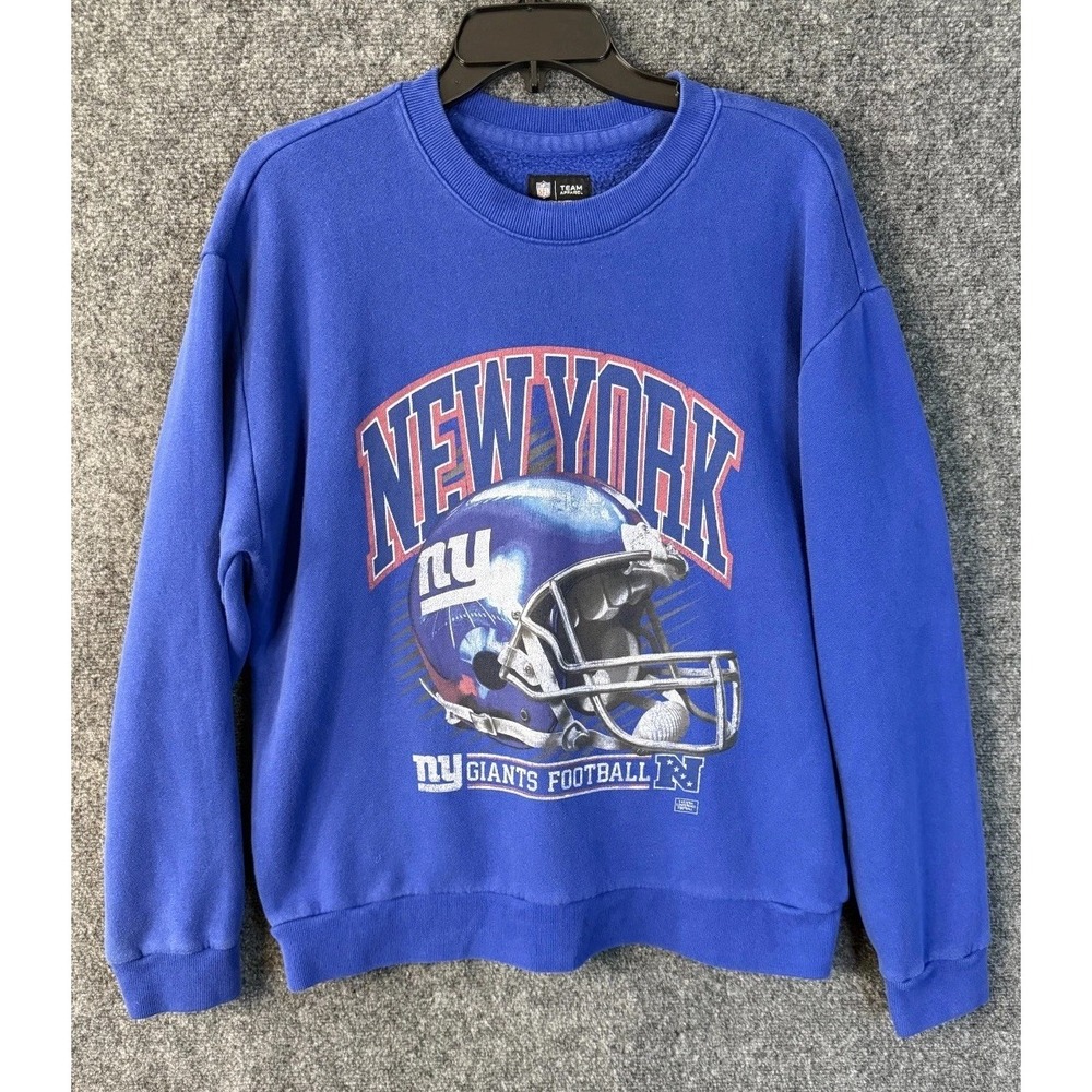 NFL Team Apparel New York Giants Crewneck Sweatshirt Men's Medium Royal Blue